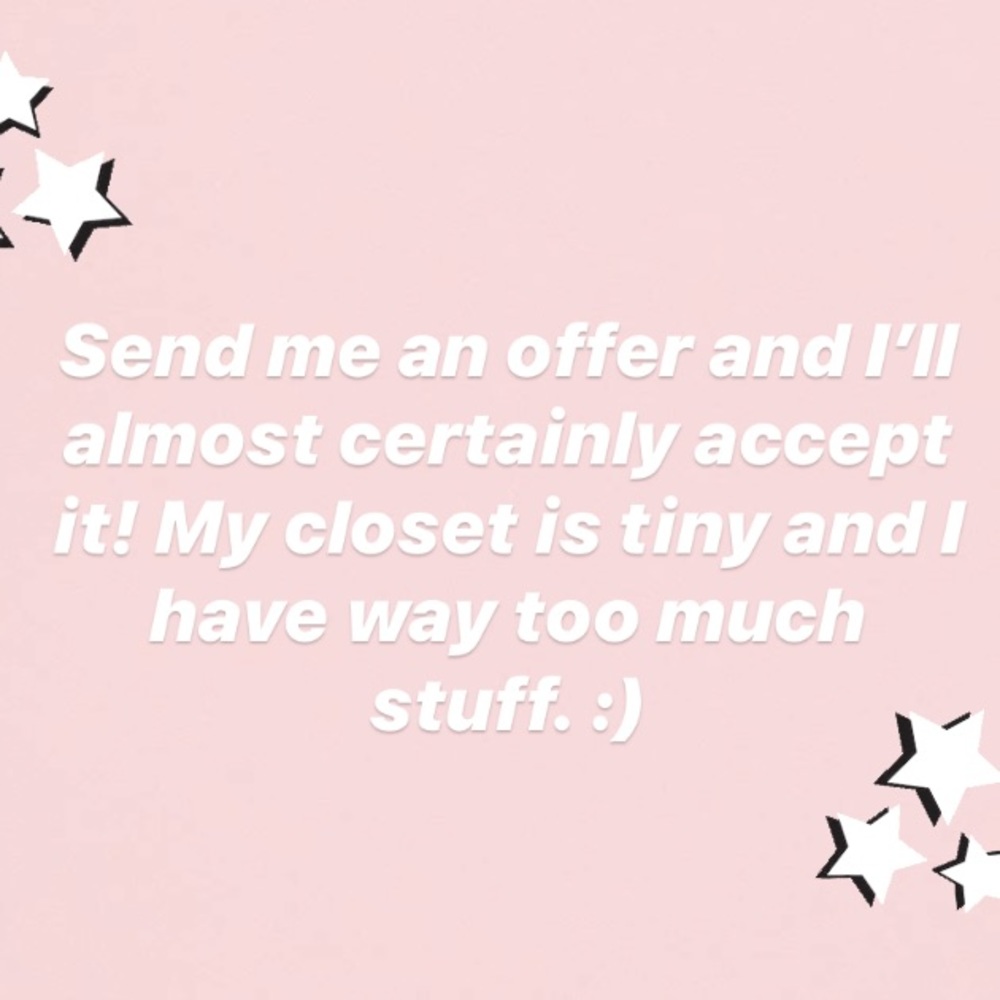 I will consider all offers on all items!